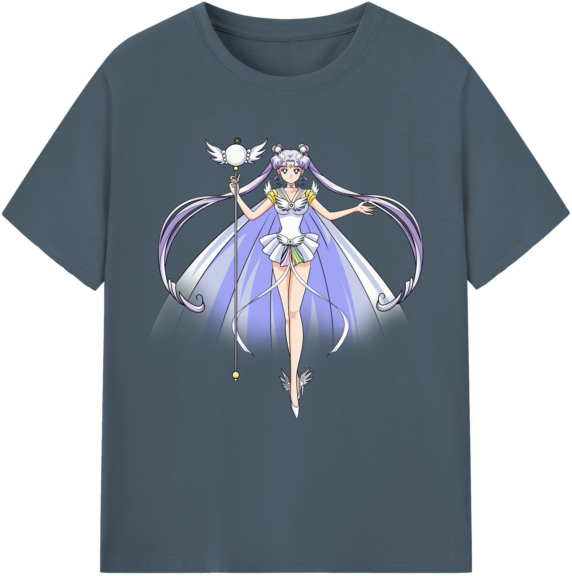 （画像用） 美少女戦士セーラームーン 月野 うさぎ つきの うさぎ Sailor Moon Tsukino Usagi 綿100％半袖Tシャツ（フロントプリント）